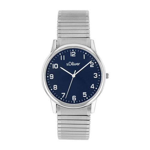 s.Oliver Herren Uhr Armbanduhr Edelstahl silber 2038598