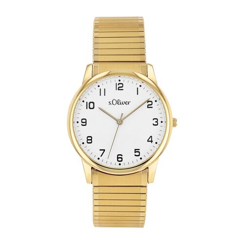 s.Oliver Damen Uhr Armbanduhr Edelstahl gold 2038599