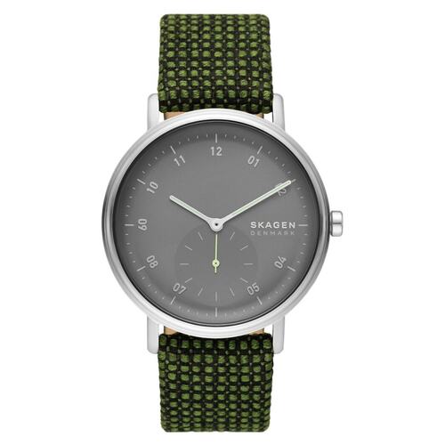 Skagen Herren Uhr Armbanduhr Kuppel Edelstahl Textil SKW6893
