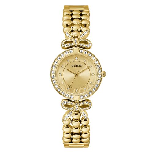 Guess Damen Uhr Armbanduhr GB RIBBON GW0838L2 Edelstahl gold