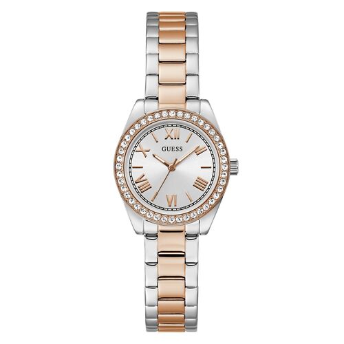 Guess Damen Uhr Armbanduhr GD MINI LUNA GW0841L3 Edelstahl bicolor