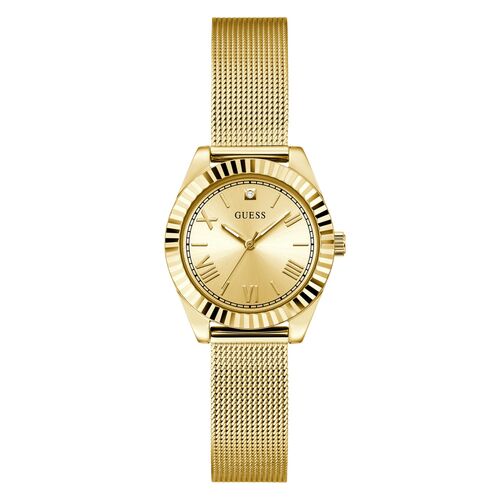 Guess Damen Uhr Armbanduhr GD MINI LUNA GW0842L2 Edelstahl gold