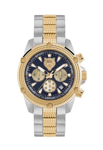 Plein Sport Unisex Uhr Analog Quarz HURRICANE CHRONO PSDBA1324 Edelstahl