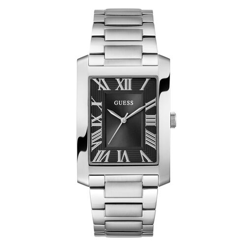 Guess Herren Uhr Armbanduhr Clyde GW0896G1 Edelstahl silber