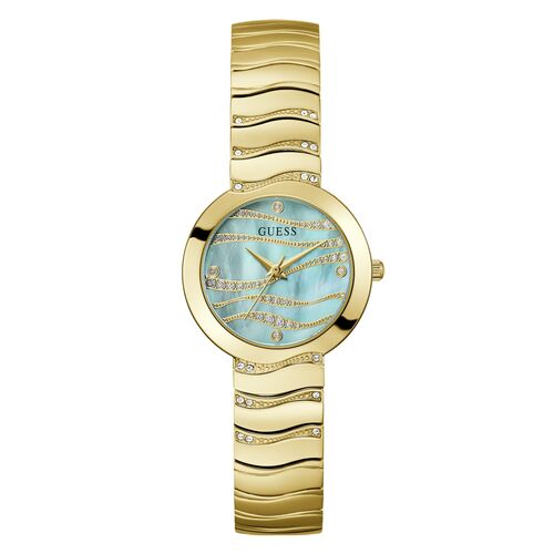 Guess Damen Uhr Armbanduhr Laguna GW0871L2 Edelstahl gold