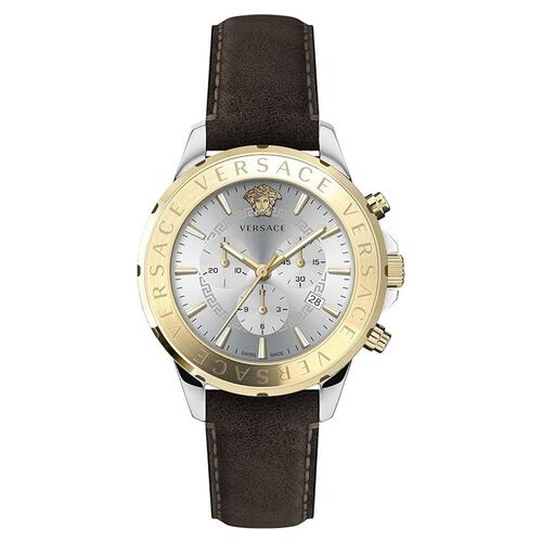 Versace Herren Uhr Armbanduhr Chronograph Signature VEV601323 Leder