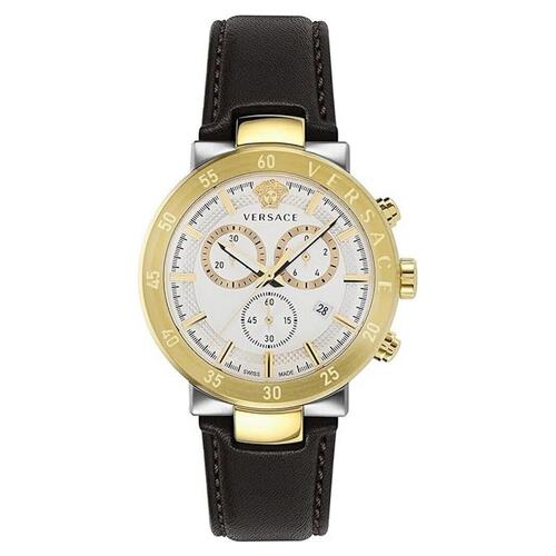 Versace Herren Uhr Armbanduhr Chronograph URBAN MYSTIQUE VEPY01321 Leder