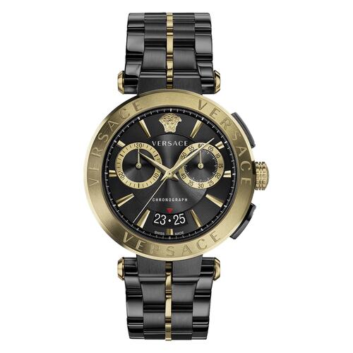 Versace Herren Uhr Armbanduhr Chronograph AION VE1D02723 Edelstahl