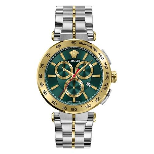 Versace Herren Uhr Armbanduhr Chronograph AION VE6CA0523 Edelstahl