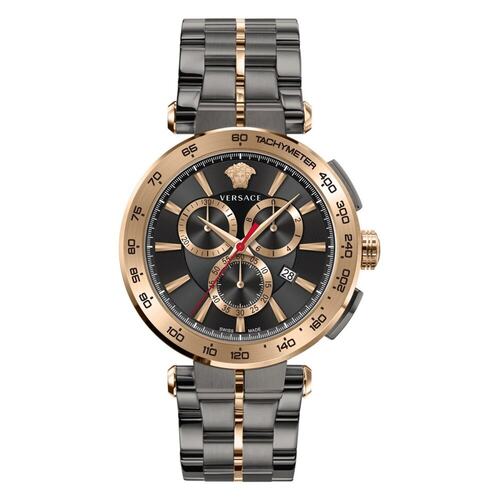 Versace Herren Uhr Armbanduhr Chronograph AION VE6CA0723 Edelstahl