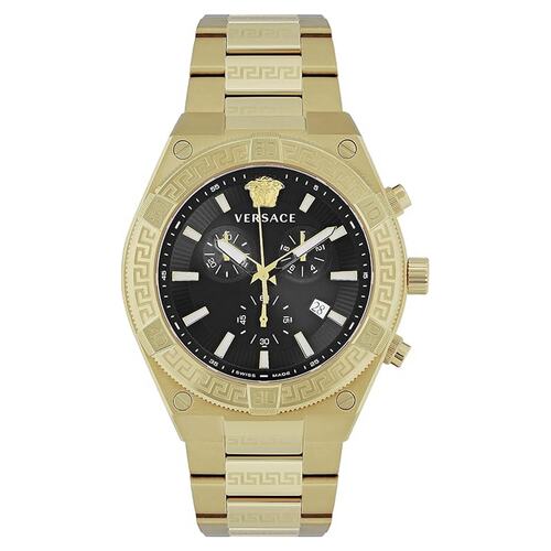 Versace Herren Uhr Armbanduhr Chronograph Sporty GRECA VESO00922 Edelstahl