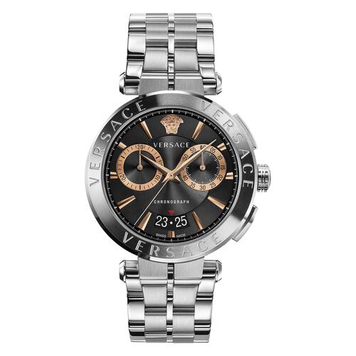 Versace Herren Uhr Armbanduhr Chronograph AION VE1D02423 Edelstahl