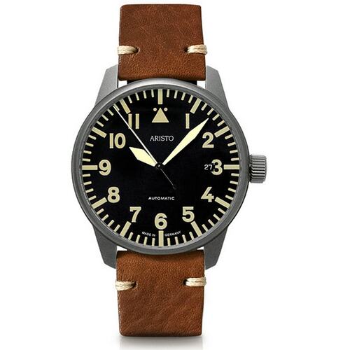 Aristo Unisex Uhr Armbanduhr Vintage Fliegeruhr Beo Automatik Titan 5H101Ti-VIN