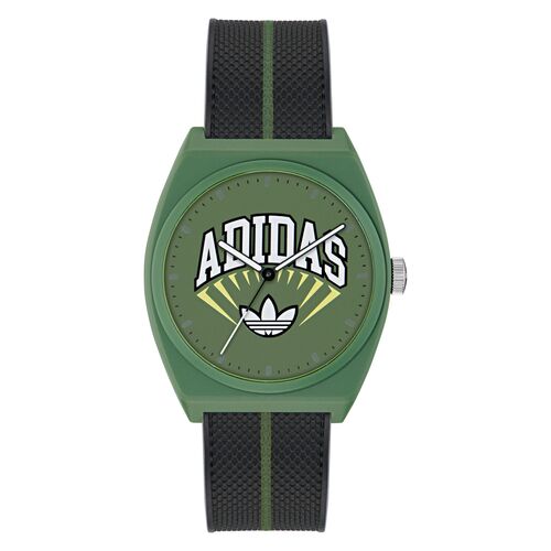 Adidas Unisex Uhr PROJECT TWO Kunststoff gr�n schwarz AOST25036