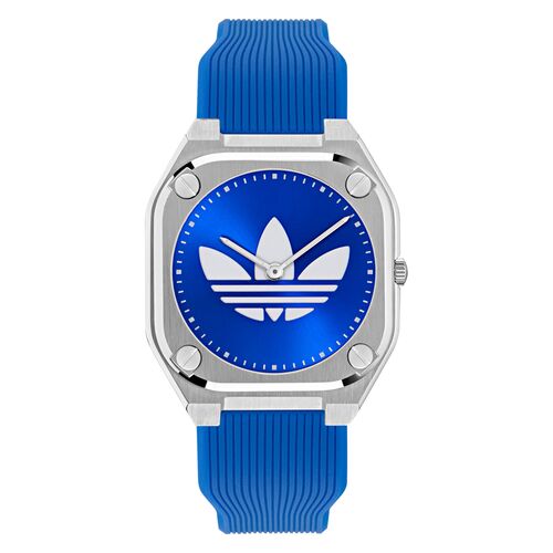 Adidas Unisex Uhr City Tech Silikon blau AOFH25009