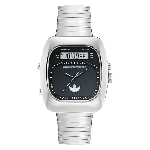 Adidas Unisex Uhr Analaog Digital Retro Wave Three Edelstahl AOSY25013