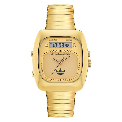 Adidas Unisex Uhr Analaog Digital Retro Wave Three Edelstahl AOSY25014