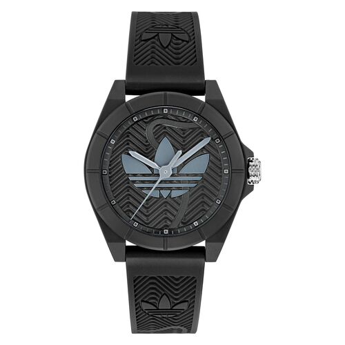 Adidas Unisex Uhr PROJECT FOUR Kunststoff schwarz AOST25033