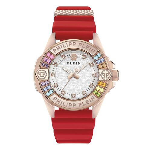 Philipp Plein Damen Uhr Analog Quarz PLEIN MAJESTY PWOFA0325 Silikon