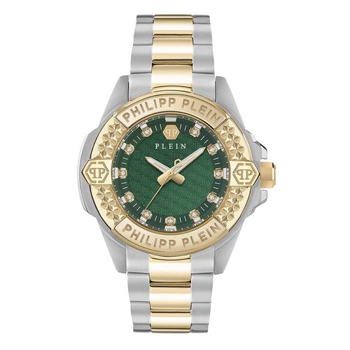 Philipp Plein Damen Uhr Analog Quarz PLEIN MAJESTY PWOFA0625 Edelstahl