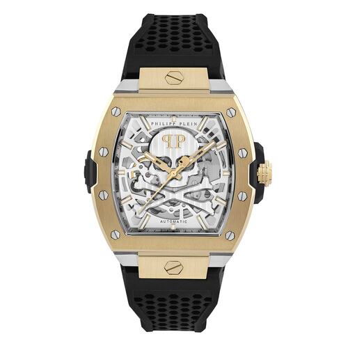 Philipp Plein Herren Uhr Automatik THE $KELETON 2.0 PWJFA0825 Silikon