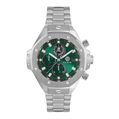 Philipp Plein Herren Uhr Analog Quarz PLEIN CHRONO ROYAL PWLFA0425 Edelstahl
