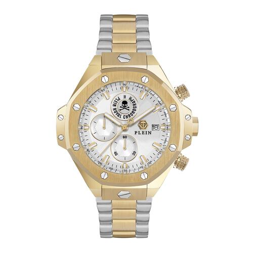 Philipp Plein Herren Uhr Analog Quarz PLEIN CHRONO ROYAL PWLFA0525 Edelstahl