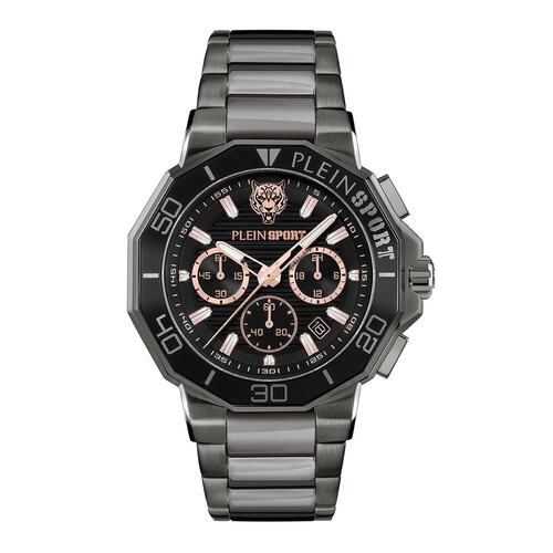 Plein Sport Herren Uhr Analog Quarz TITAN PSAGA0825 Edelstahl