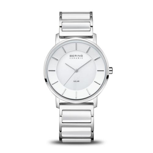 Bering Damen Uhr Armbanduhr Ceramic Solar - 19535-754 Edelstahl