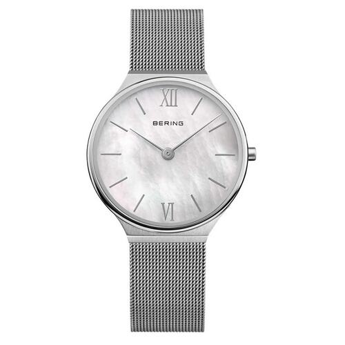 Bering Damen Uhr Armbanduhr Ultra-Slim Silber - 18434-000 Edelstahl