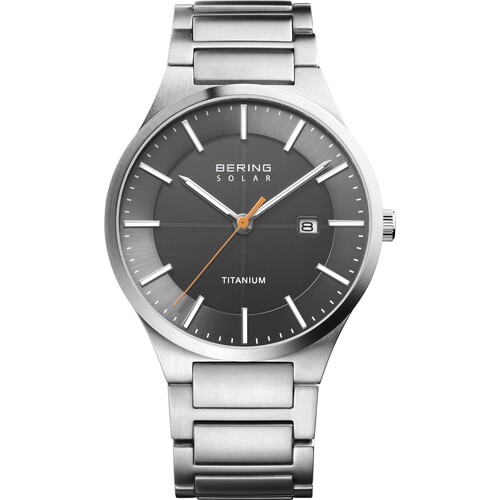 Bering Herren Uhr Armbanduhr Solar Titanium - 15239-779 Edelstahl