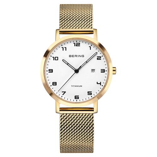 Bering Damen Uhr Armbanduhr Quarz - 18634-334 Titan