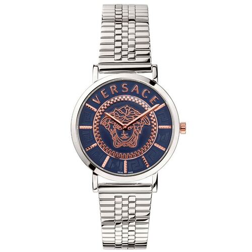 Versace Damen Uhr Armbanduhr V-ESSENTIAL VEK400821 Edelstahl