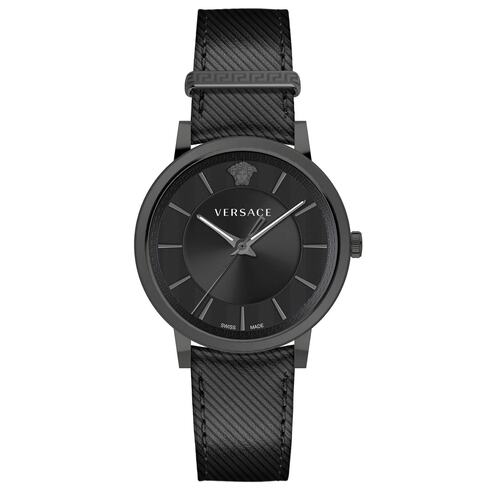 Versace Herren Uhr Armbanduhr V-Circle VE5A00220 Leder