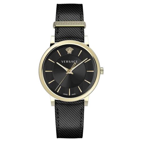 Versace Herren Uhr Armbanduhr V-Circle VE5A00320 Leder