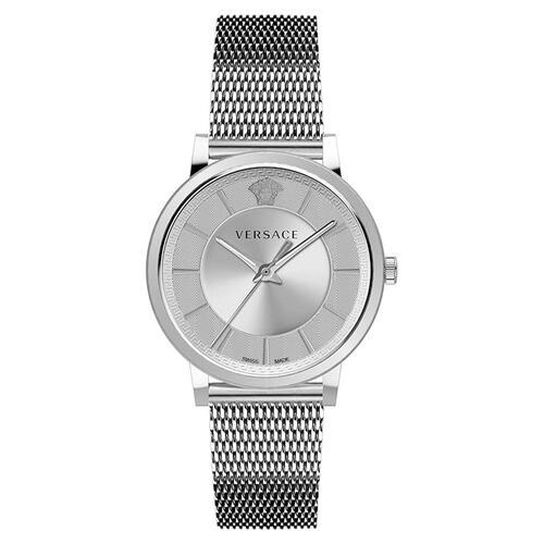 Versace Herren Uhr Armbanduhr Edelstahl V-Circle VE5A00420