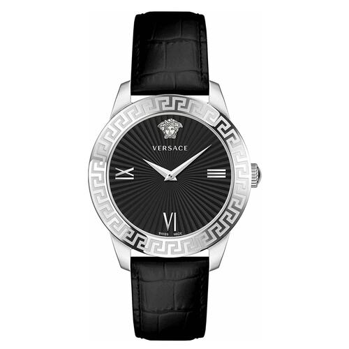 Versace Damen Uhr Armbanduhr Leder Greca VEVC00821