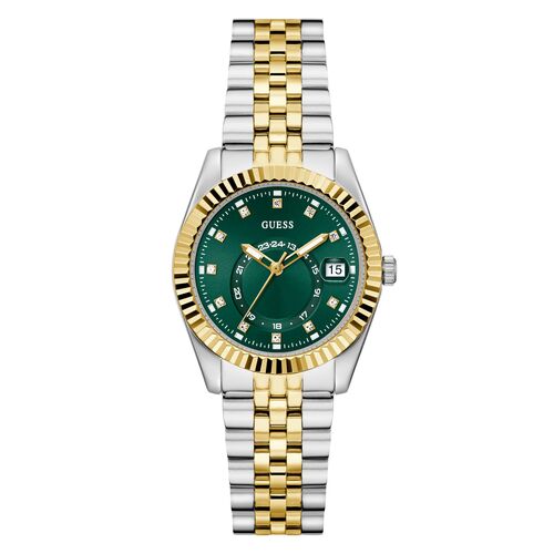 Guess Damen Uhr Armbanduhr JADA GW0936L3 Edelstahl bicolor