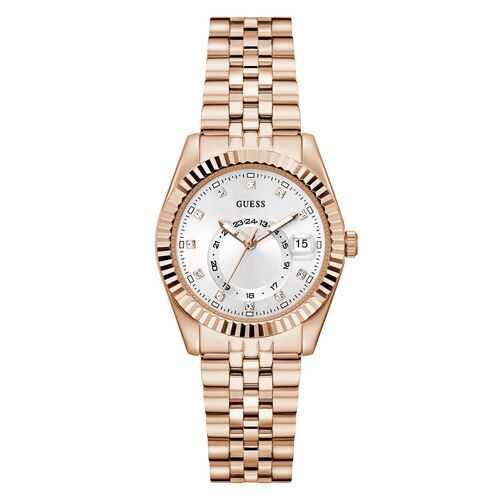Guess Damen Uhr Armbanduhr JADA GW0936L4 Edelstahl rotgold