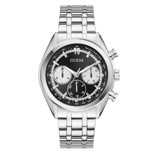 Guess Herren Uhr Armbanduhr DAWSON GW0971G1 Edelstahl silber
