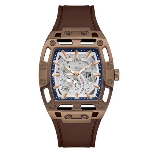 Guess Herren Uhr Armbanduhr Automatik PHOENIX GW0980G3 Silikon