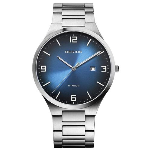 Bering Herren Uhr Armbanduhr silber - 15240-777 Titan