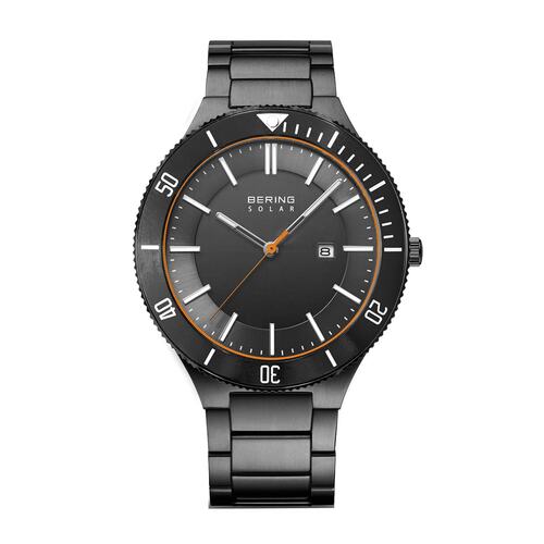 Bering Herren Uhr Armbanduhr Edelstahl grau 14443-779 Solar 