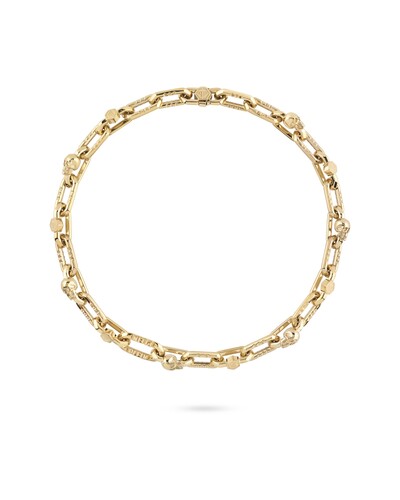 Philipp Plein Unisex Kette Halskette Edelstahl IP Gold PLEIN EDGE PJPEA16NU