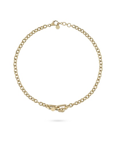 Philipp Plein Herren Kette Halskette Edelstahl IP Gold  PLEIN EDGE PJPEA22NU