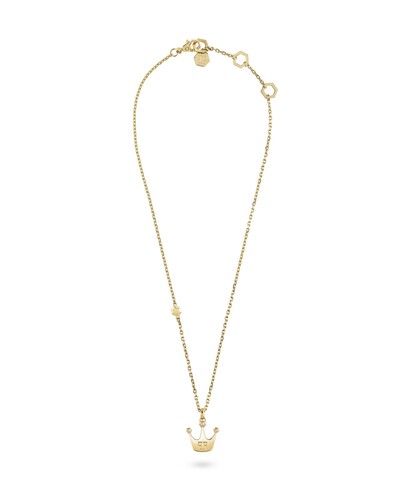 Philipp Plein Damen Kette Halskette Edelstahl IP Gold PLEIN VALENTINE PJHGA10NU