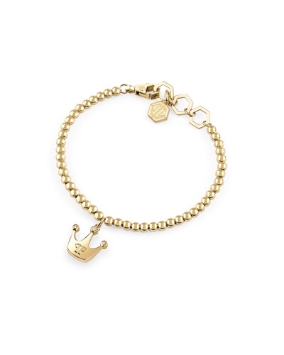 Philipp Plein Damen Armband Armkette Edelstahl IP Gold PLEIN VALENTINE PJHGA09BU