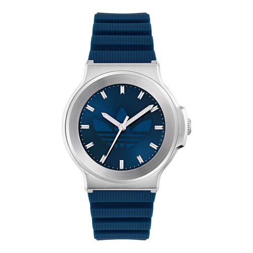 Adidas Unisex Uhr EXPRESSION THREE Silikon blau AOFH25502