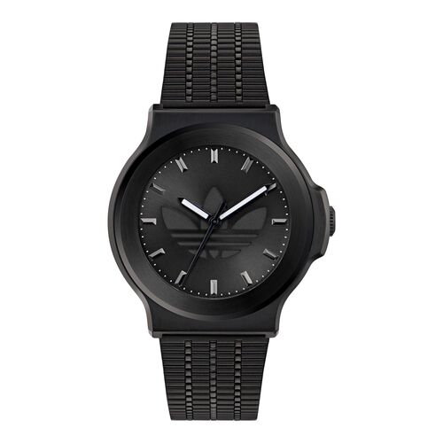 Adidas Unisex Uhr EXPRESSION THREE Edelstahl schwarz AOFH25504