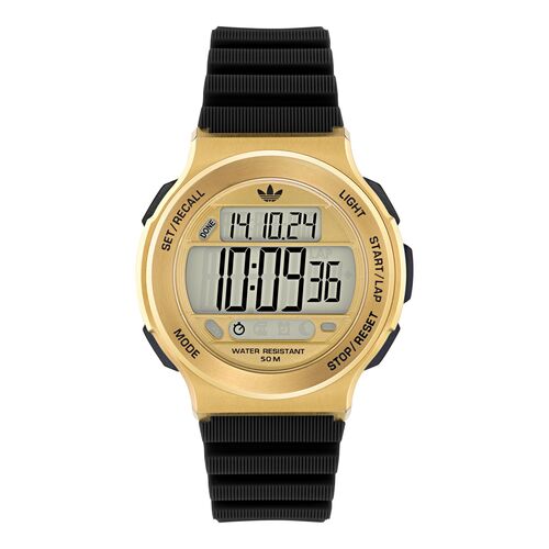 Adidas Unisex Uhr EXPRESSION THREE DIGITALSilikon schwarz AOFH25506